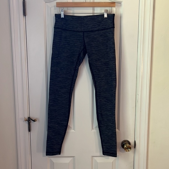 Lululemon | Wunder Under Pant III Coco Pique Black White Size 8 Gym Yoga Running - Picture 7 of 11
